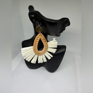 Elegant Woven Teardrop Earrings